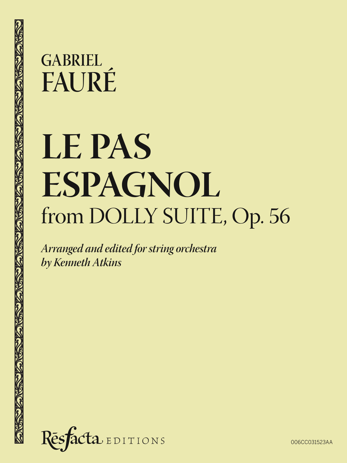 "Le pas espagnol" from DOLLY SUITE, Op. 56 (arr. Kenneth Atkins)