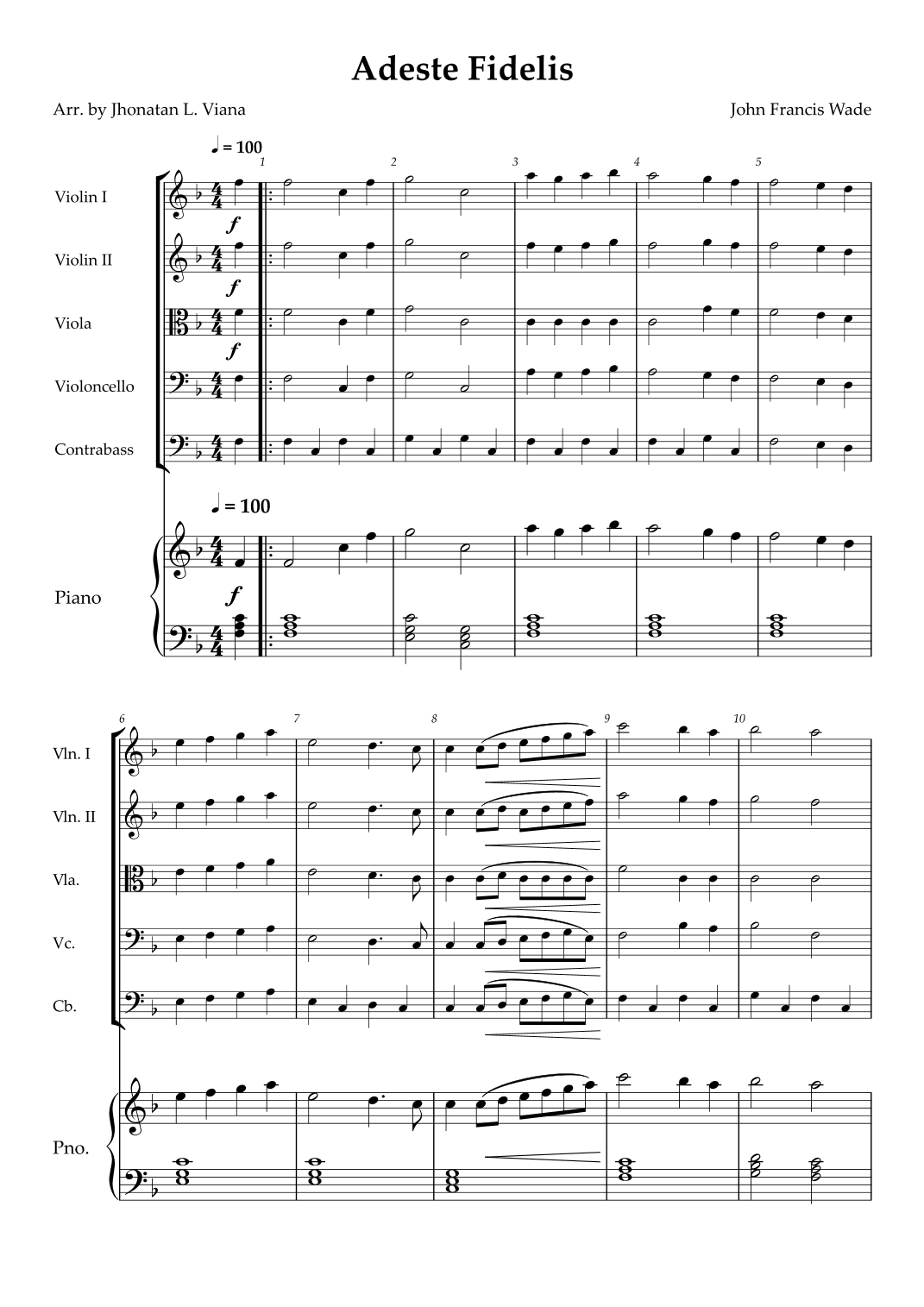 Adeste Fidelis (arr. Jhonatan Lucio Viana)