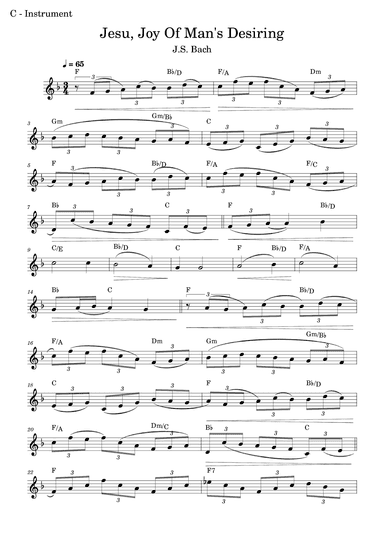 Jesu, Joy Of Men's Desiring (arr. Fabio Eduardo de Oliveira)