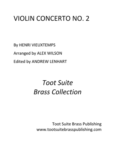 Violin Concerto No. 2 (for trumpet and piano) (arr. Alex Wilson)