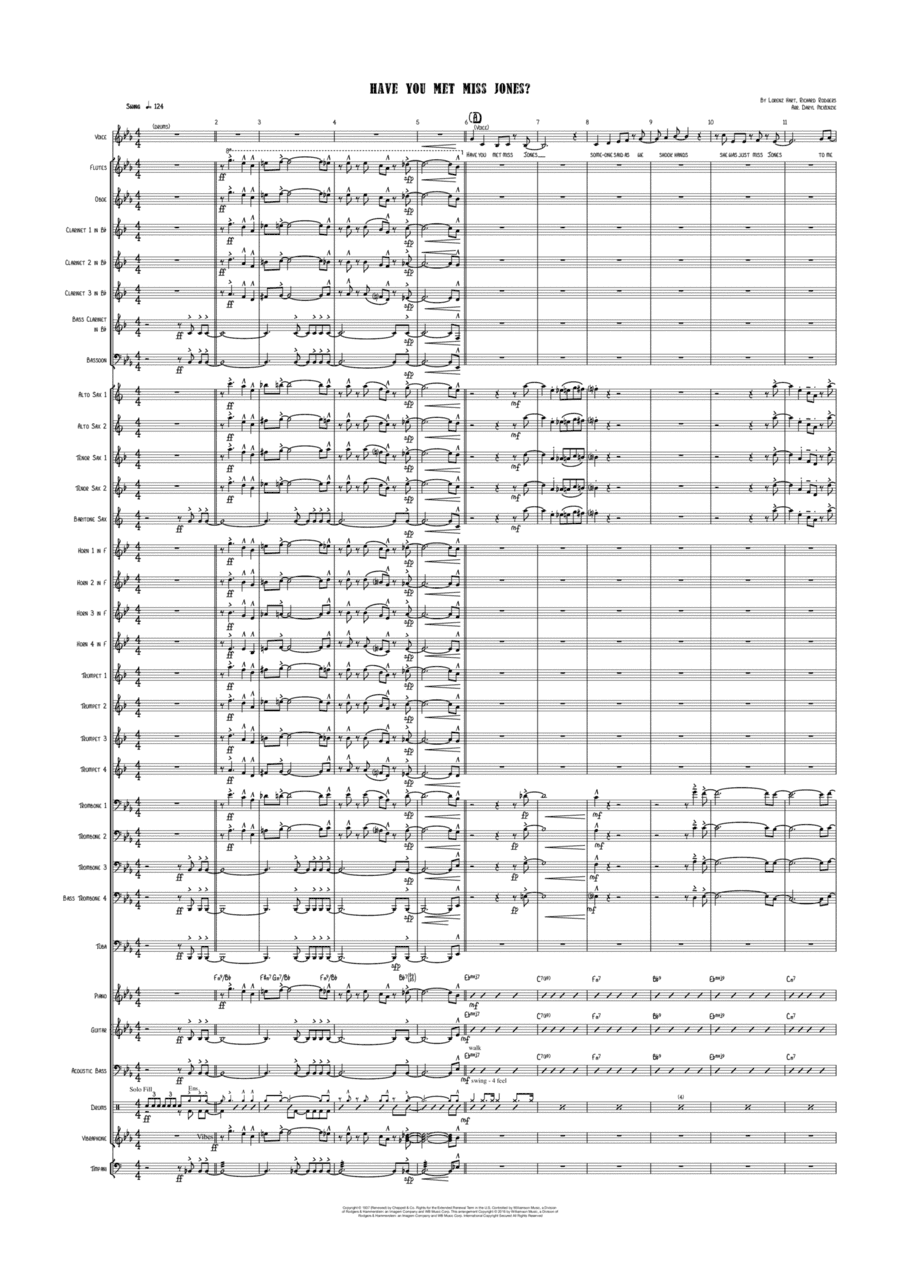 Have You Met Miss Jones? (arr. Daryl McKenzie)