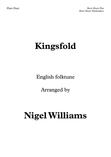 Kingsfold, an English Folk Tune, for Flute Duet (arr. Nigel Williams)