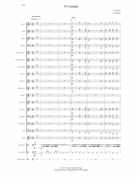 O Canada (arr. James Bicigo)