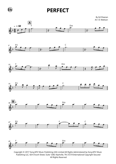 Perfect (arr. Douglas Wattson)