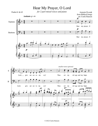 Hear My Prayer, O Lord (SB) (arr. Curtis Hanson)