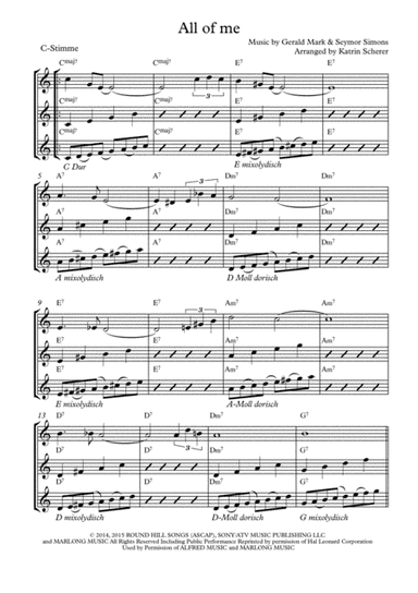 All Of Me (arr. Katrin Scherer)