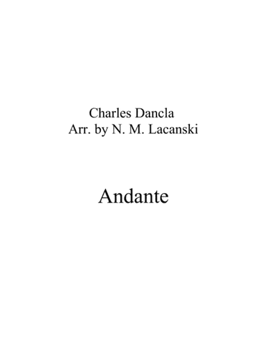 Andante (arr. Nick Lacanski)