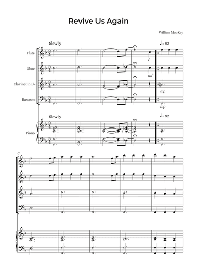 Revive Us Again (arr. Alliance Edition)