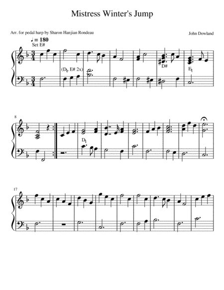 Mistress Winter's Jump (arr. Sharon Hanjian Rondeau)