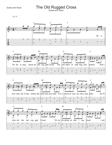 The Old Rugged Cross (arr. Mark McCarron)