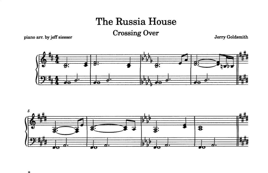 Crossing Over (arr. jeff siesser)
