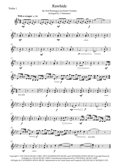 Rawhide (arr. J. Simmance)