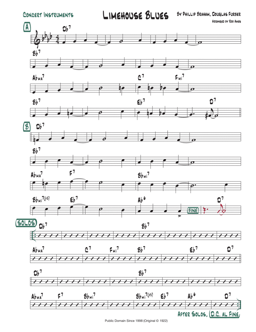 Limehouse Blues (arr. Rob Ames)