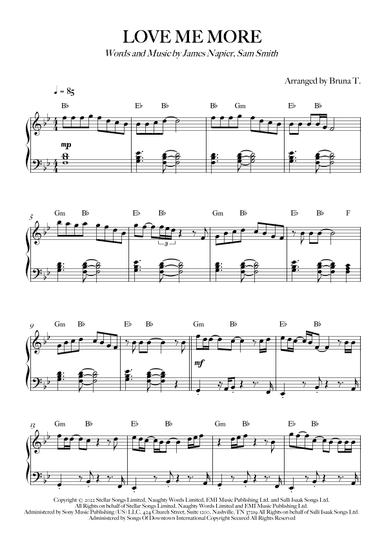 Love Me More (arr. Bruna T.)