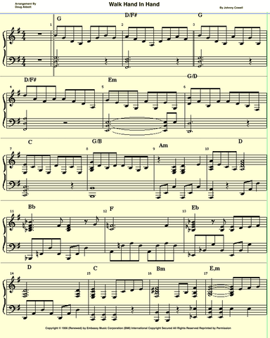 Walk Hand In Hand (arr. Doug Abbott)