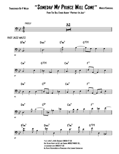 Someday My Day Will Come (arr. Accubass)