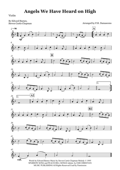 Angels We Have Heard On High (arr. P.H. Damasceno)