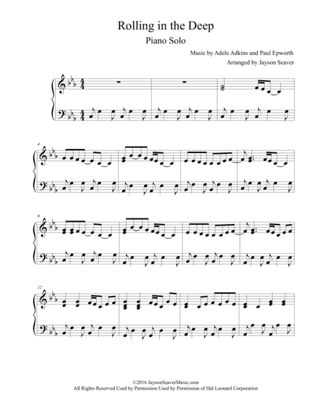 Rolling In The Deep (arr. Jayson Seaver)