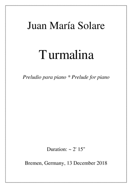 Turmalina [piano solo]