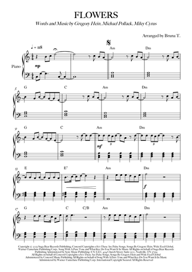 Flowers (arr. Bruna T.)