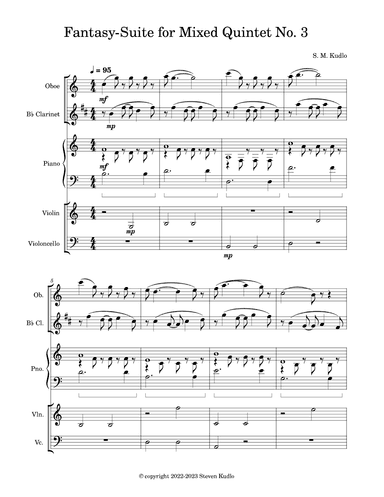 Fantasy-Suite for Mixed Quintet No. 3
