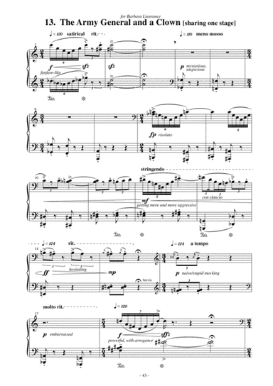 The Army General and a Clown [sharing one stage] - for Solo Piano [from the piano cycle The Old P