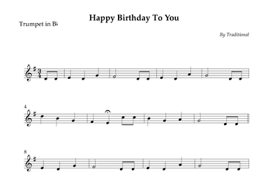Happy Birthday To You (arr. Wesley S. SIlva)