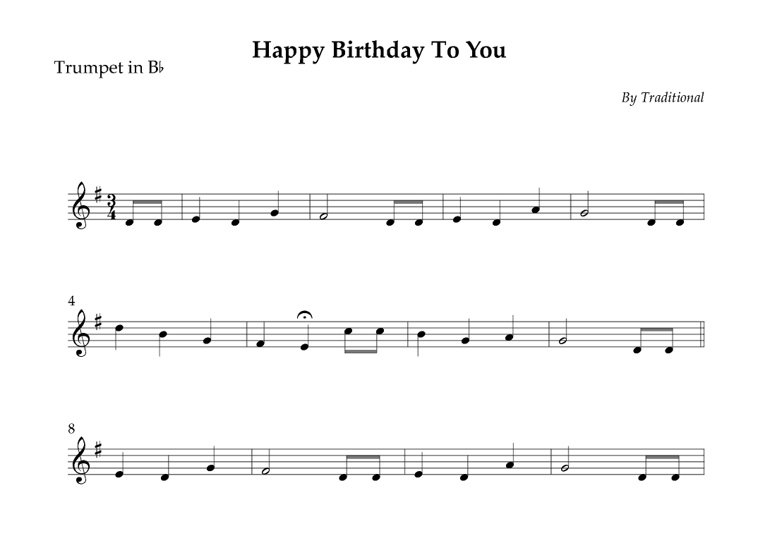 Happy Birthday To You (arr. Wesley S. SIlva)