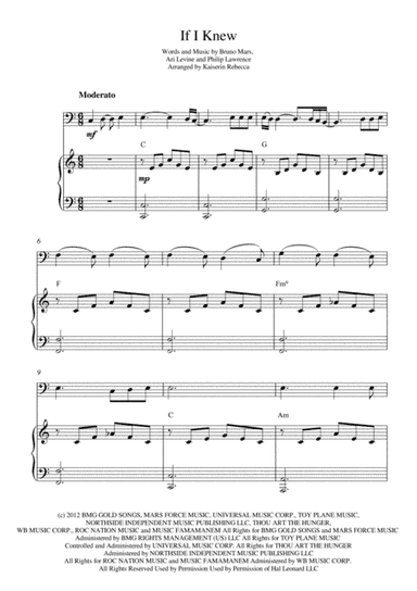 If I Knew (arr. Kaiserin Rebecca)