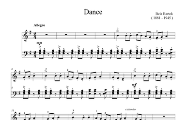 Bartok Dance in D minor (arr. Ben Choupak)