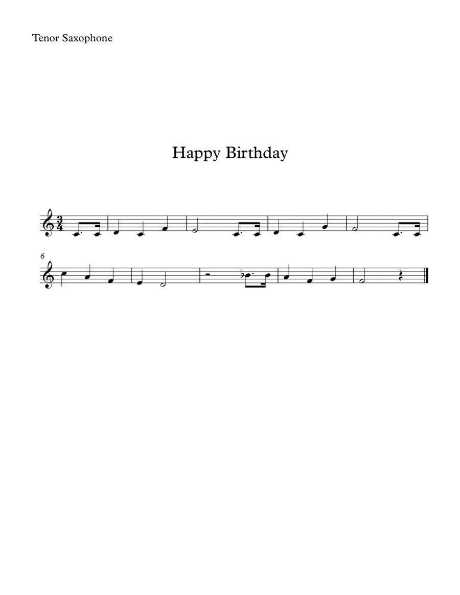 Happy Birthday for Beginners (arr. SongBird Music)