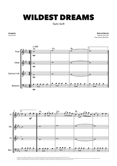 Wildest Dreams (arr. Tiago Cordeiro)