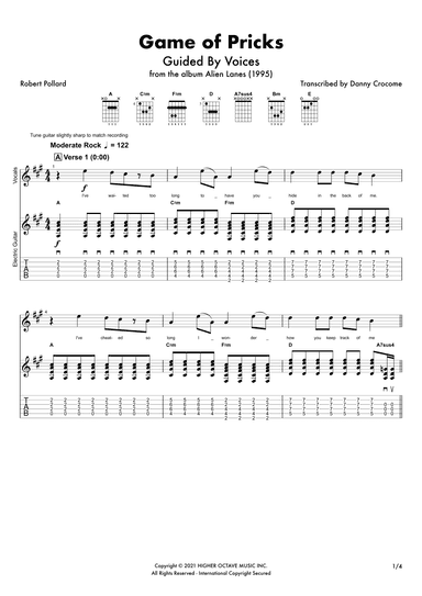 Game Of Pricks (arr. Danny Crocome)