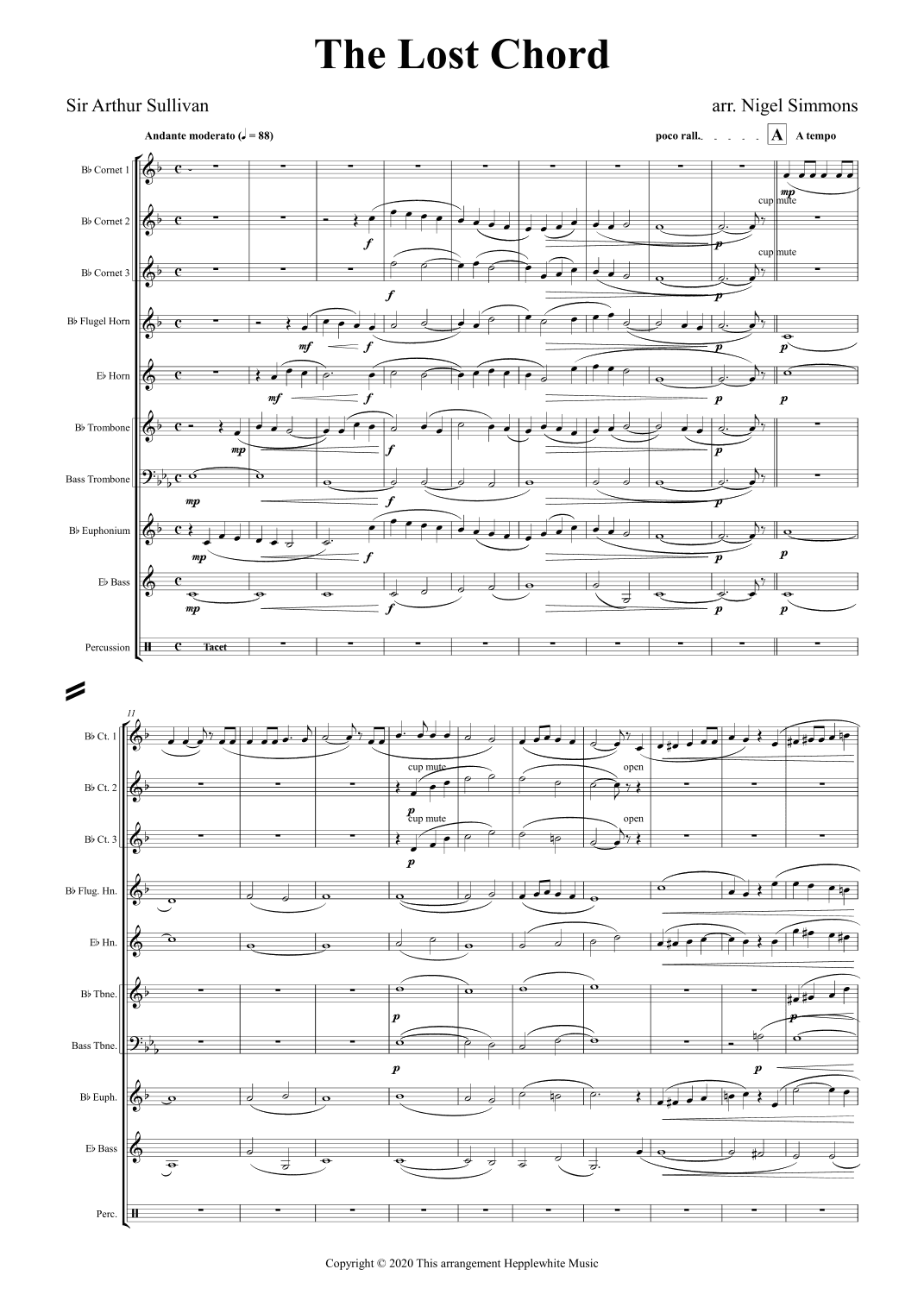 The Lost Chord (arr. Nigel Simmons)