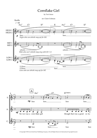 Cornflake Girl (arr. Claire Coleman)