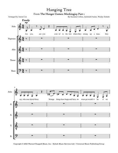 The Hanging Tree (arr. Aaron Cox)