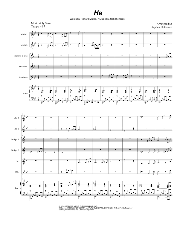 He (arr. Stephen DeCesare)