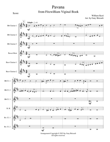 Pavana (arr. Gary Bricault)