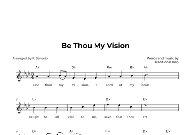 Be Thou My Vision (Key of A-Flat Major) (arr. R. Salvario)