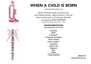When A Child Is Born (arr. Brad Esbensen)