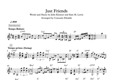 Just Friends (arr. Consuelo Elizalde)