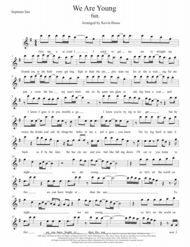 We Are Young (arr. Kevin Busse)