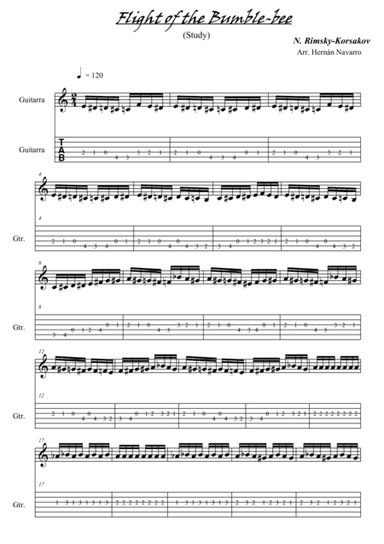 Flight of the Bumble-Bee (arr. Hernán Navarro)
