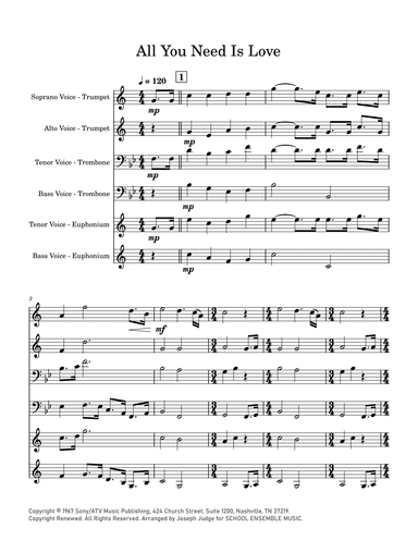 All You Need Is Love (arr. Joseph Judge)