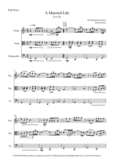 Married Life (arr. Fabio Britto)