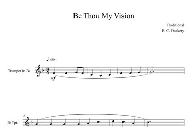 Be Thou My Vision (Trumpet Solo) (arr. B. C. Dockery)