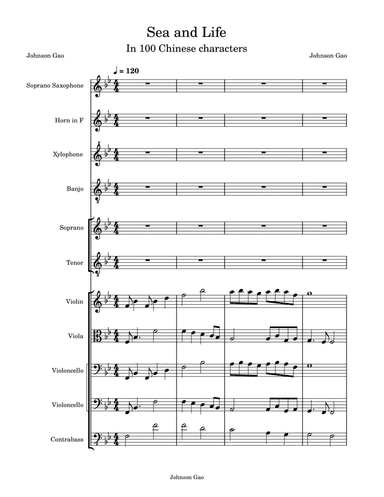 Sea and Life in 100 characters