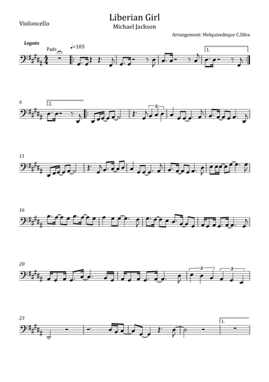Liberian Girl (arr. Melquisedeque C.Silva)