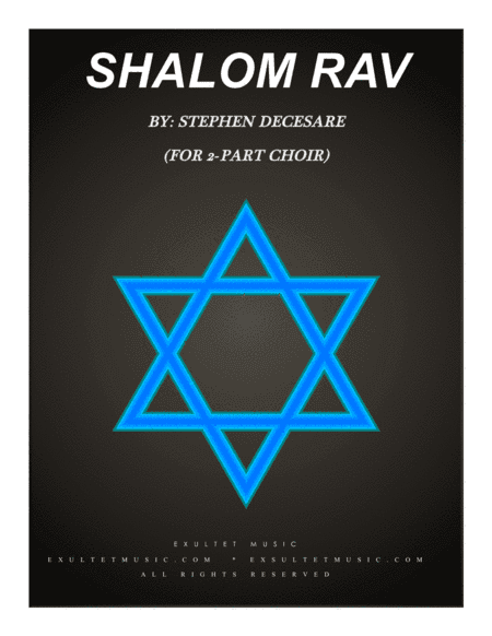 Shalom Rav (for 2-part choir)