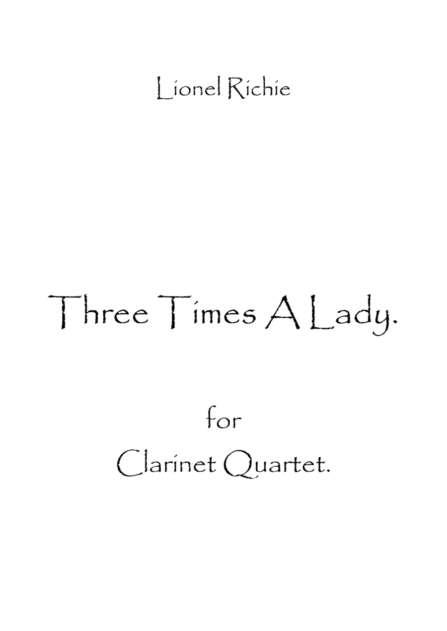 Three Times A Lady (arr. Spence Bundy)